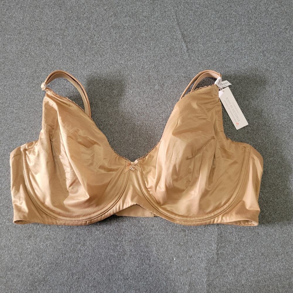 Victoria Secret 40DDD Tan Unlined Body by Victoria Perfect Coverage Minimizer